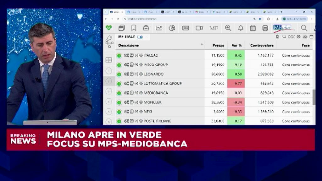 Mercato italiano in crescita, protagonisti Montepaschi e Mediobanca