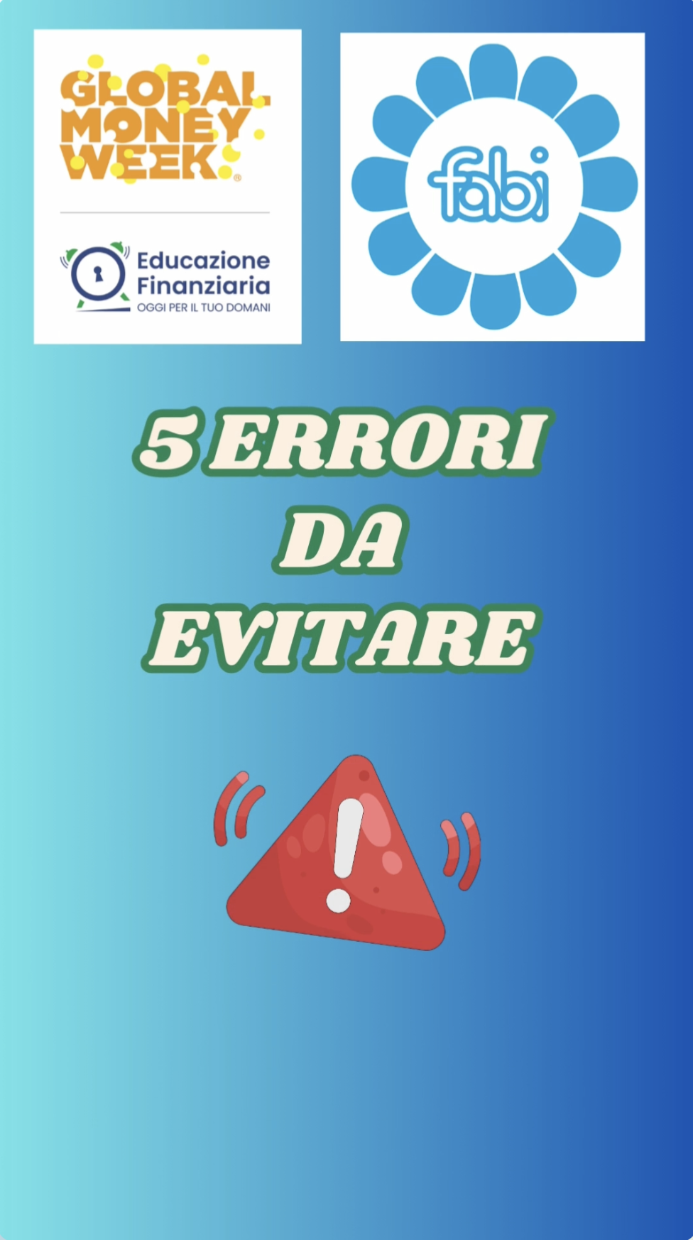 TE LO DICO CASH: 5 errori da evitare