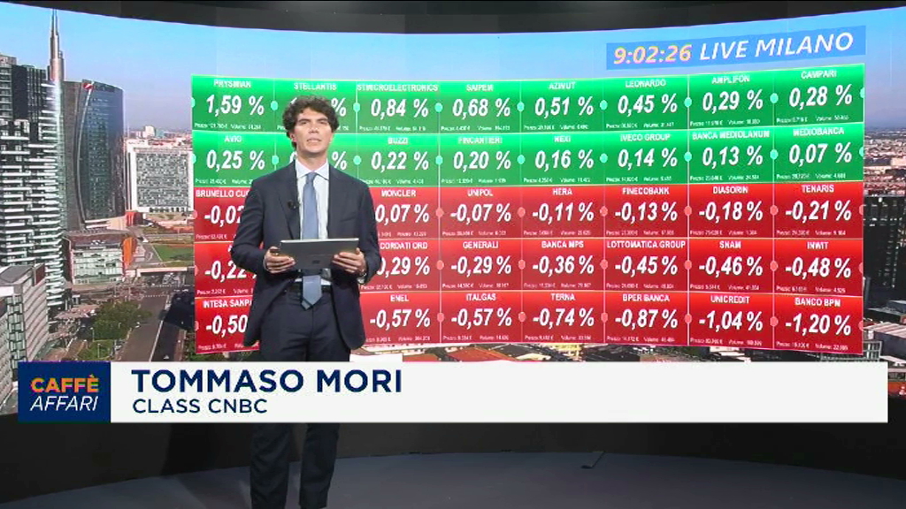 Apertura sotto la parita' a Piazza Affari